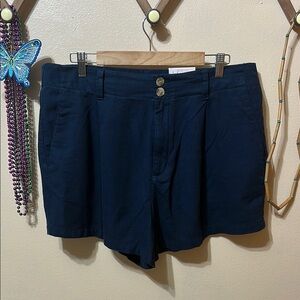 LC Lauren Conrad High Waist Blue Shorts